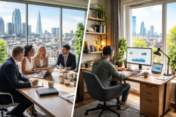 Employment and On-Site vs Remote Work